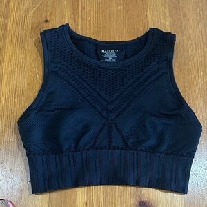 Athleta Midnight Blue Textured Crop Top